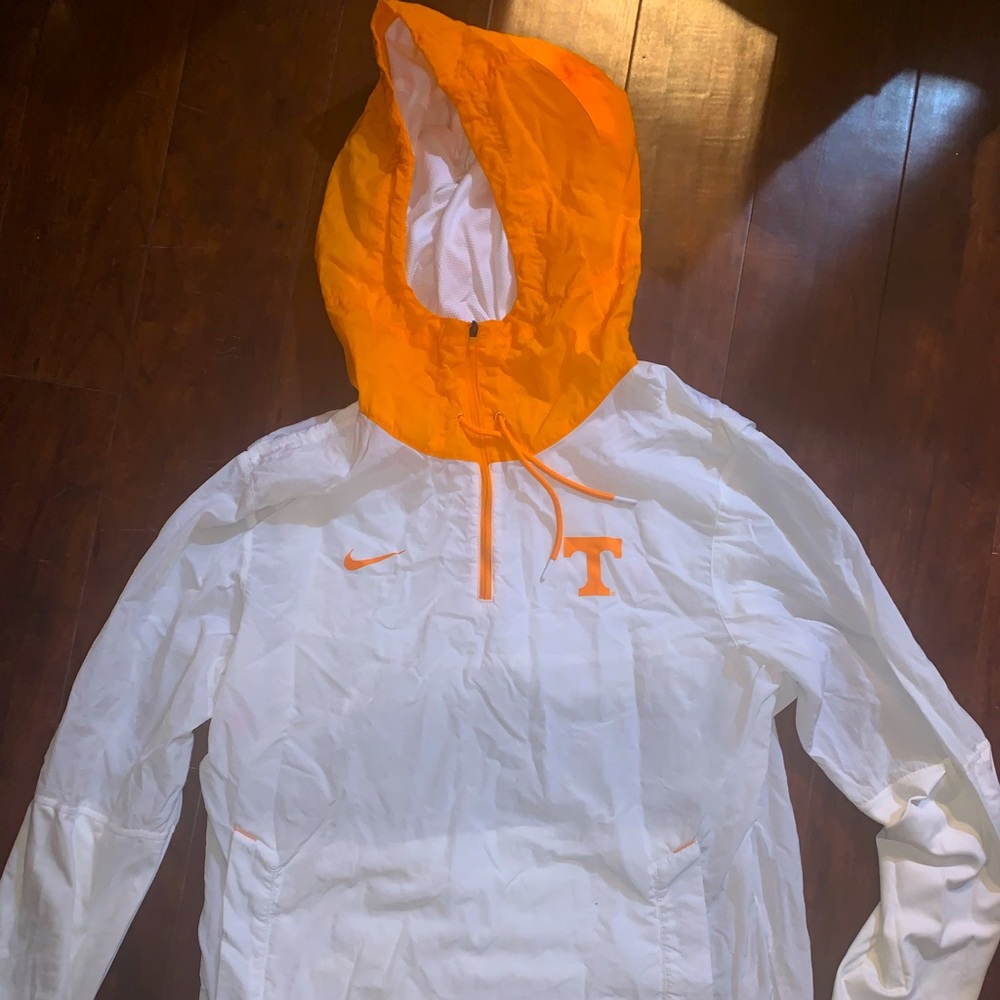 Nike windbreaker, white & orange